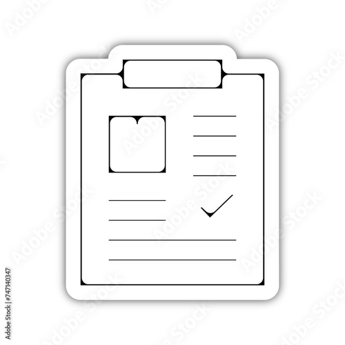 Icones symbole logo fice profil cv ok valide fin relief