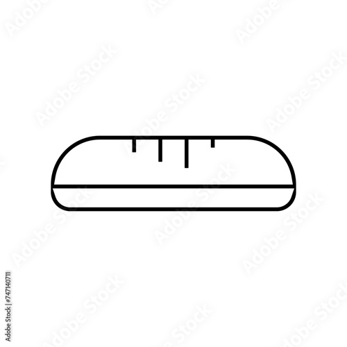 Icones symbole picto boulangerie baguette logo fin
