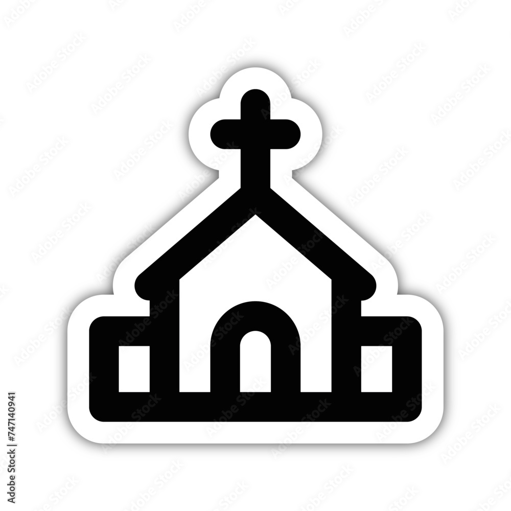 Icones symbole religieux culte eglise gras relief