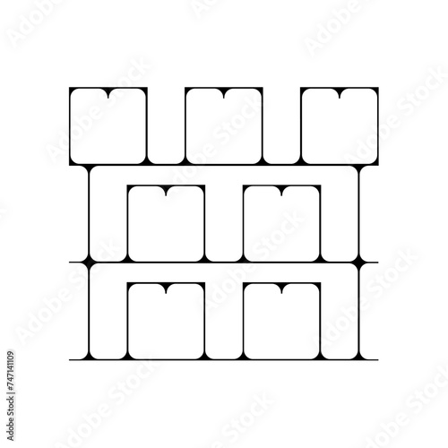 Pictogramme icône illustration entrepôt stockage 