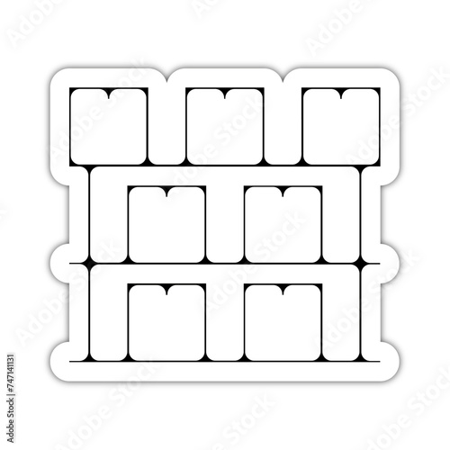 Pictogramme icône illustration entrepôt stockage 