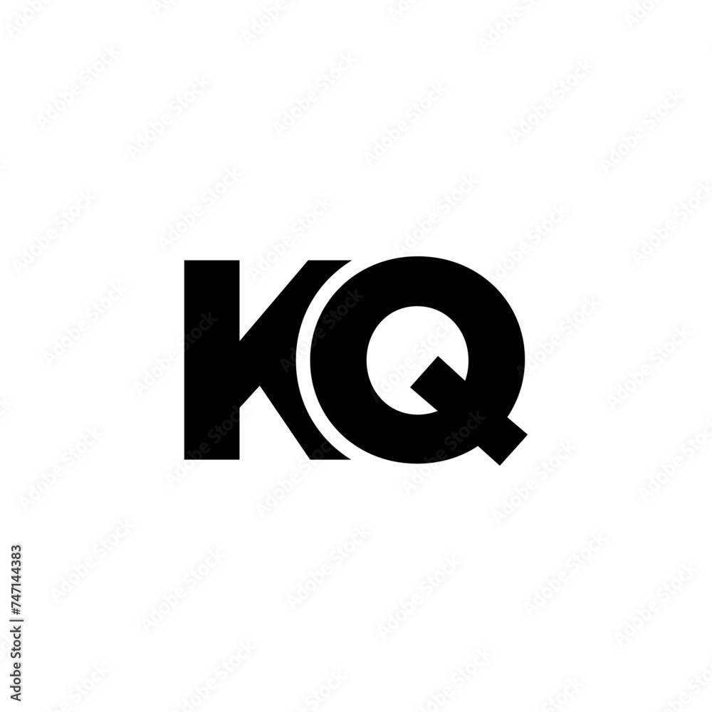 Letter K and Q, KQ logo design template. Minimal monogram initial based logotype. Letter K and Q, KQ logo design template. Minimal monogram initial based logotype.