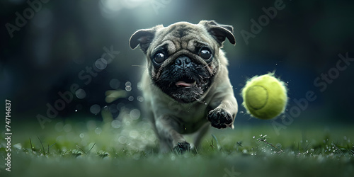 Smoky pug dog's head clipart,english bulldog puppy.