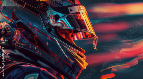 Close up portrait of Formula 1 racer © andrew_shots