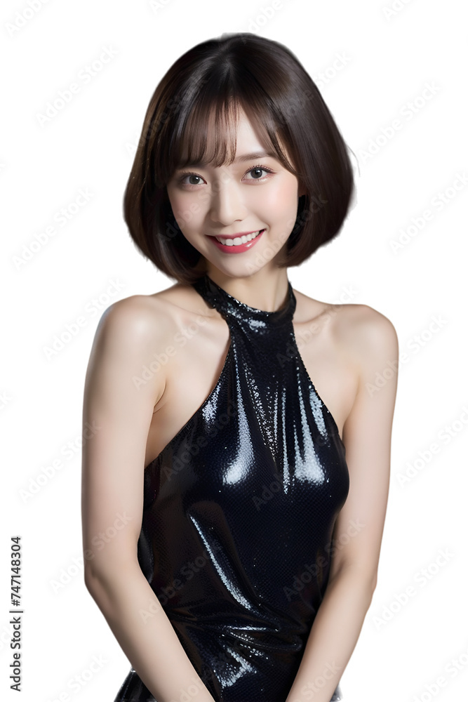 Fototapeta premium sexy asian woman on transparent background