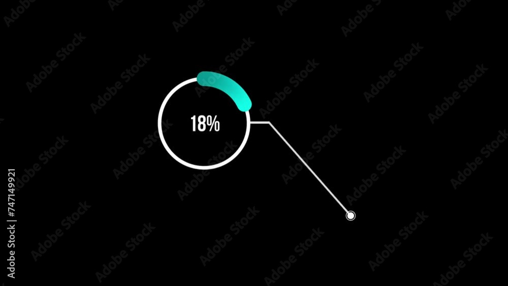 Vidéo Stock 18 percent Call out Pie Chart Animation. Eighteen percent ...