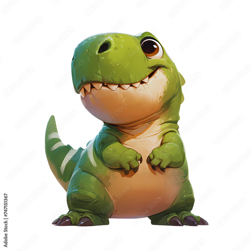 Fototapeta premium Cute Dino Cartoon Character