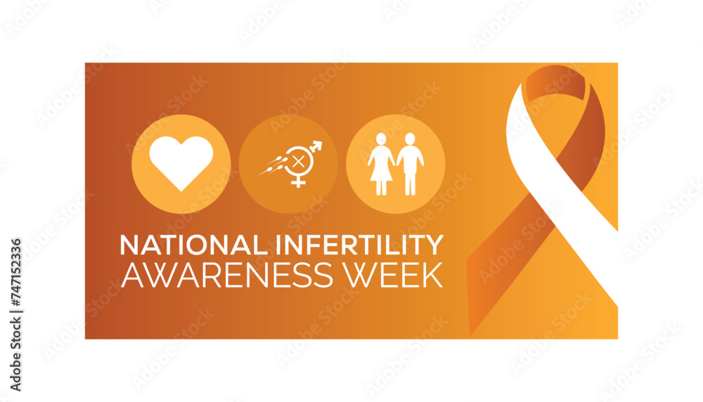 National Infertility awareness week observed every year in April. Template for background, banner, card, poster with text inscription. National Infertility awareness week observed every year in April. Template for background, banner, card, poster with text inscription.