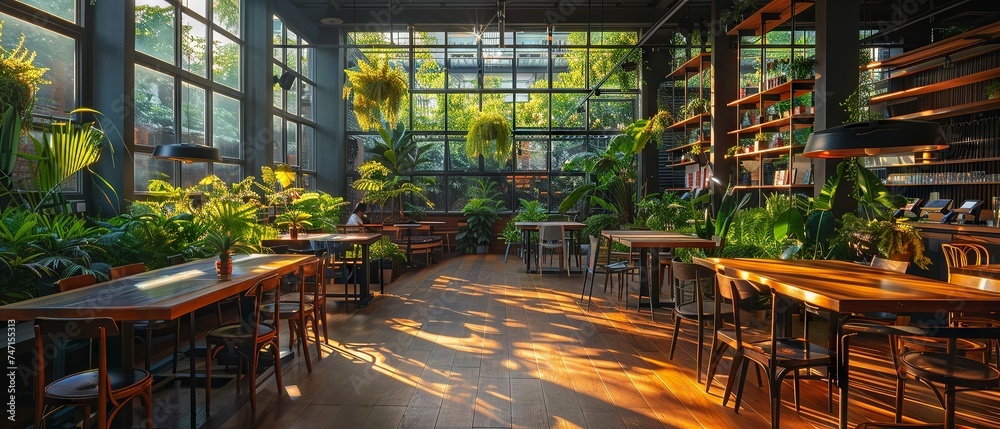Eco-Friendly Co-Working Space with Plant Dividers
Eco-Friendly Co-Working Space with Plant Dividers