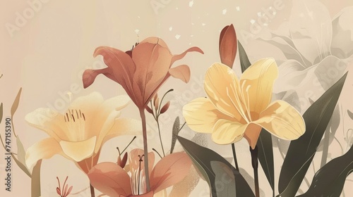 background gentle flower