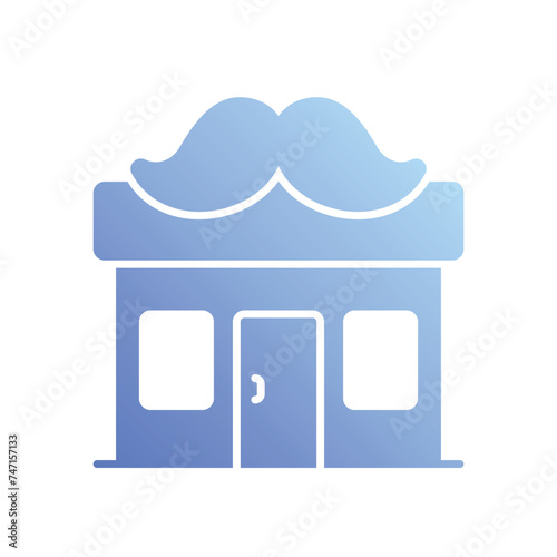 Barber Shop icon vector stock illustration
