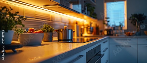 Modern Eco-Friendly Kitchen with LED Lighting  