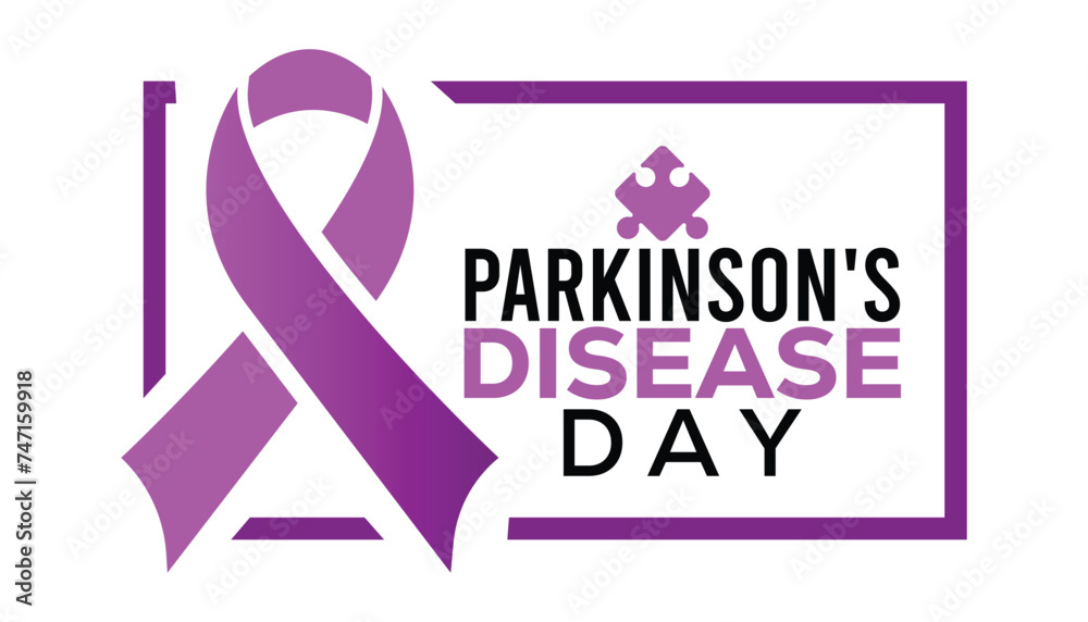 World Parkinson's Disease Day observed every year in April.Template for background, banner, card, poster with text inscription.