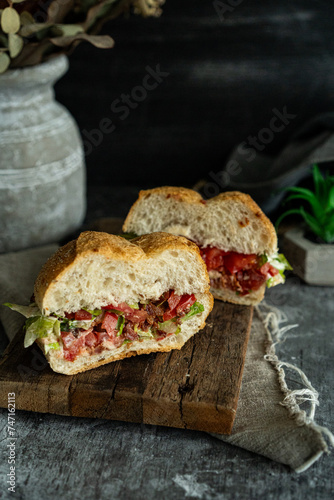 Plakat Sandwich with tomato 