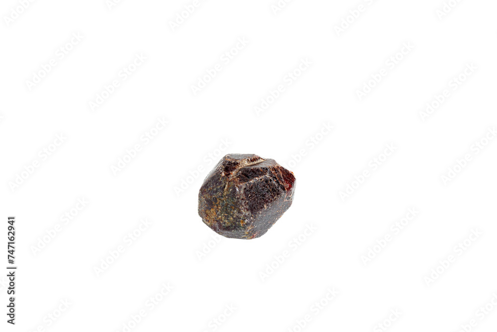 garnet mineral stone macro on white background garnet mineral stone macro on white background