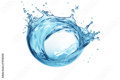 water liquid splash isolated on transparent and white background.PNG image. 