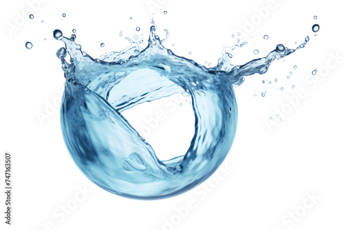 water liquid splash isolated on transparent and white background.PNG image. 