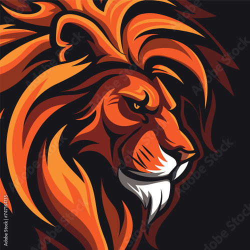 Lion illustration vector