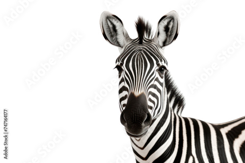 Zebra isolated on transparent and white background.PNG image. © CStock