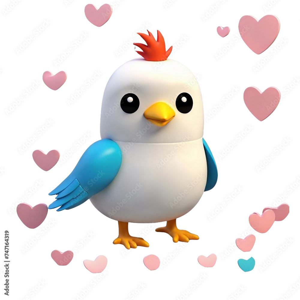 A Delightful Encounter with a Whimsical Blue Cartoon Bird: A Charming and Expressive 3D Character That Brightens The World of Digital Art and Spreads Joy Through Its Colorful Feathers A Delightful Encounter with a Whimsical Blue Cartoon Bird: A Charming and Expressive 3D Character That Brightens The World of Digital Art and Spreads Joy Through Its Colorful Feathers