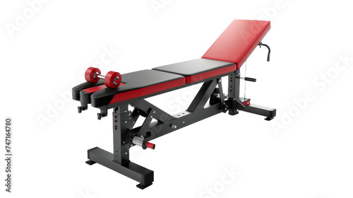 Strengthen Lower Back with Hyperextension Bench on Transparent Background