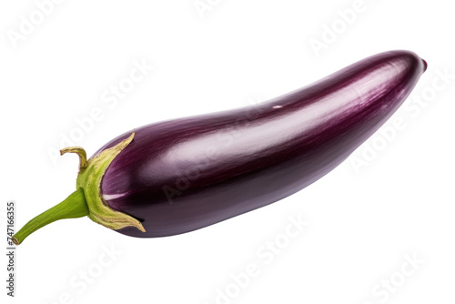 aubergine isolated on transparent and white background.PNG image.	
