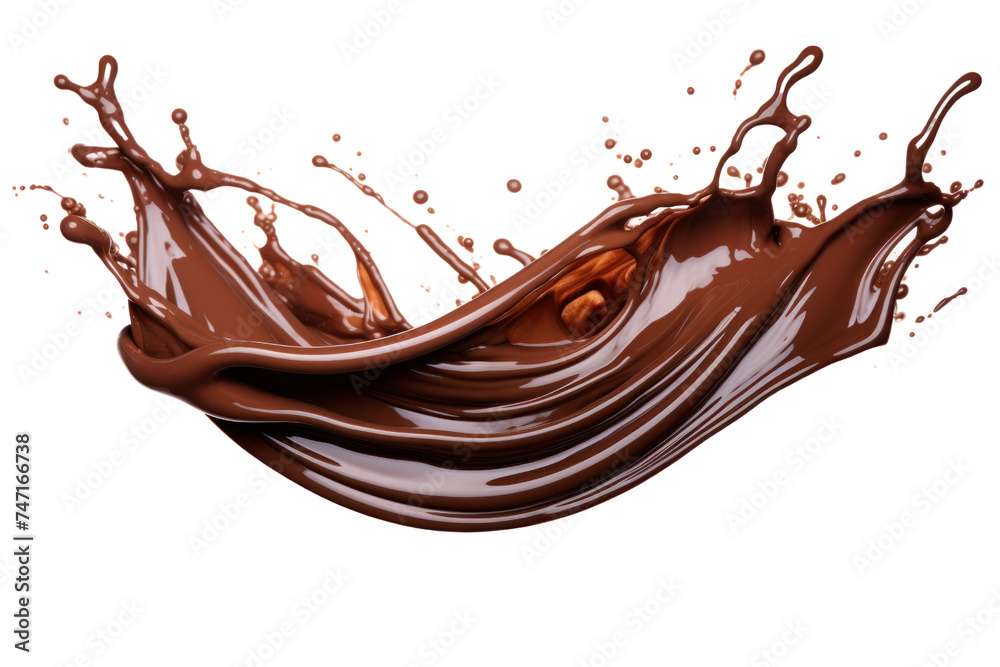 chocolate splash isolated on transparent and white background.PNG image. chocolate splash isolated on transparent and white background.PNG image.