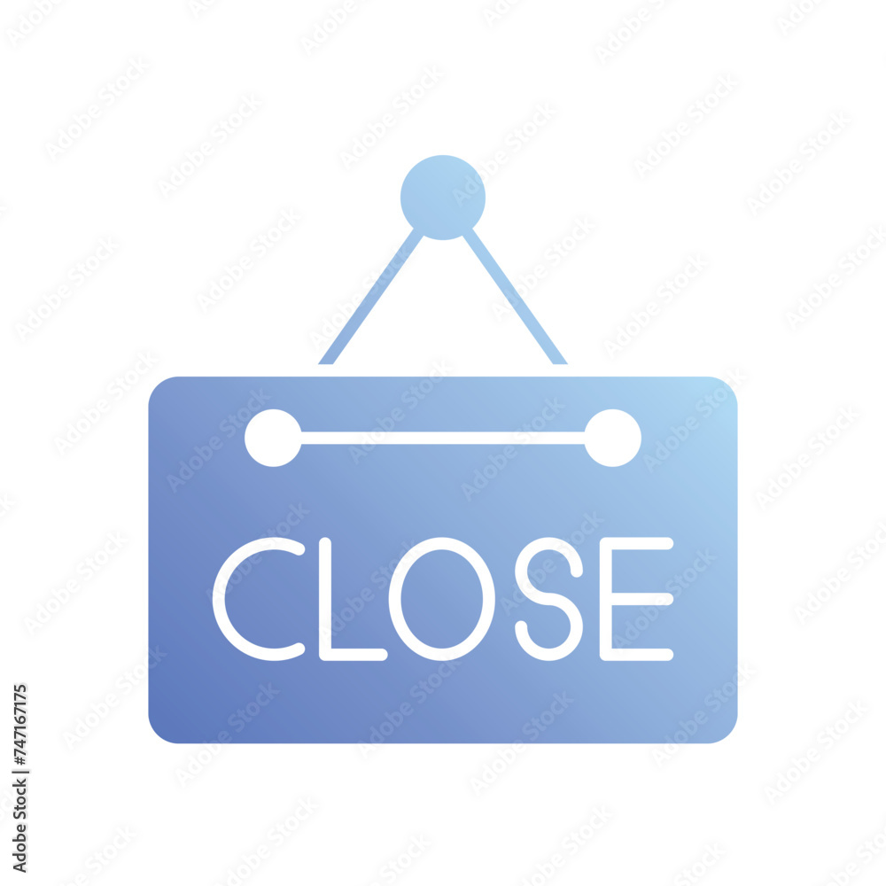 Closed icon vector stock illustration Closed icon vector stock illustration