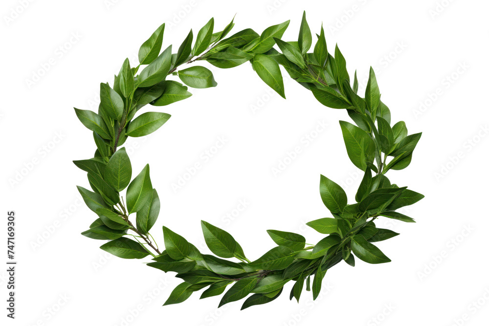 leaf wreath, laurel wreath isolated on transparent and white background.PNG image. leaf wreath, laurel wreath isolated on transparent and white background.PNG image.