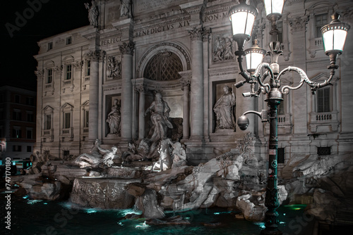 Fontana di Trevi at night, Rome