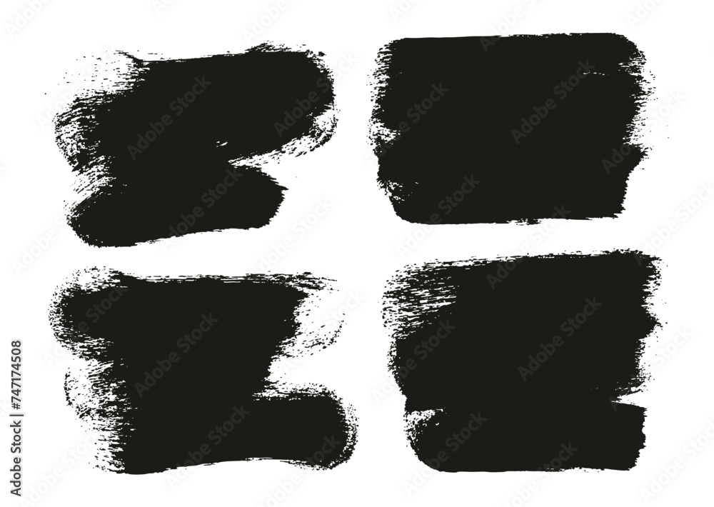 Hand Drawn Round Sponge Thick Artist Brush Short Background High Detail Abstract Vector Background Set Hand Drawn Round Sponge Thick Artist Brush Short Background High Detail Abstract Vector Background Set