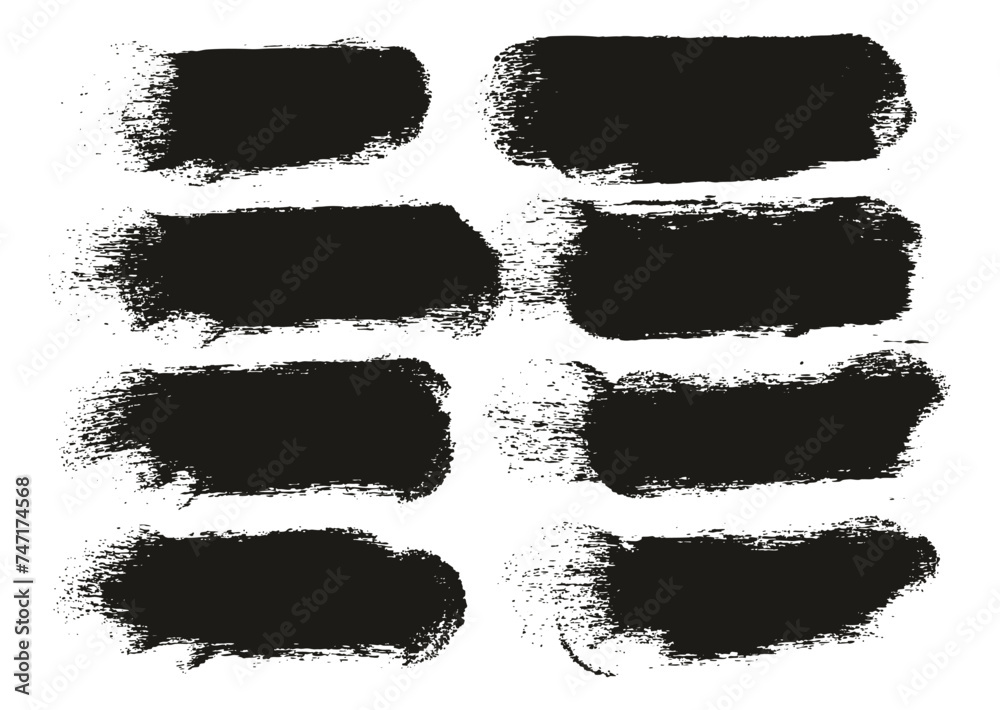 Hand Drawn Round Sponge Thick Artist Brush Short Background High Detail Abstract Vector Background Set Hand Drawn Round Sponge Thick Artist Brush Short Background High Detail Abstract Vector Background Set