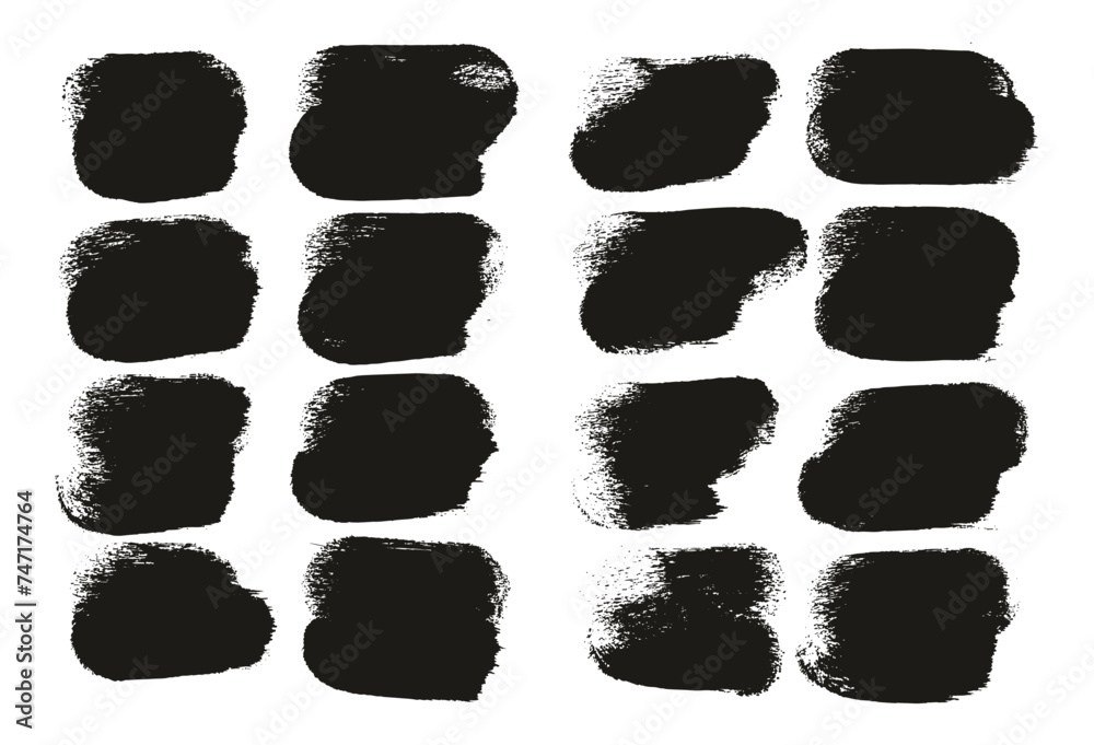 Hand Drawn Round Sponge Thick Artist Brush Short Background High Detail Abstract Vector Background Set Hand Drawn Round Sponge Thick Artist Brush Short Background High Detail Abstract Vector Background Set