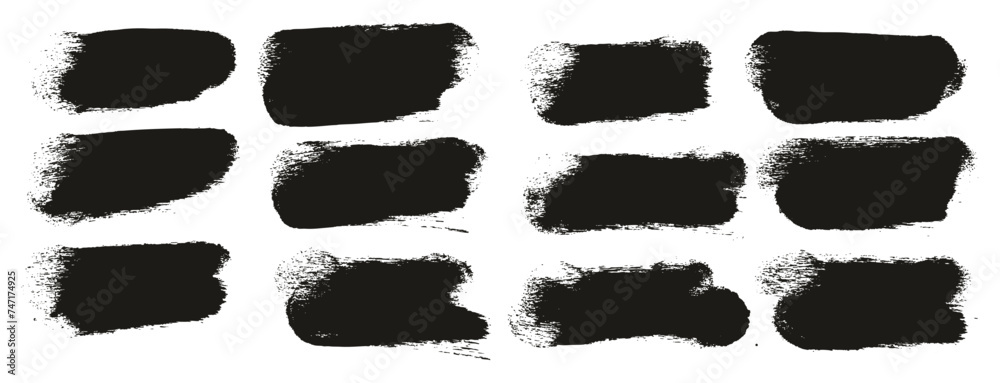 Hand Drawn Round Sponge Thick Artist Brush Short Background High Detail Abstract Vector Background Set Hand Drawn Round Sponge Thick Artist Brush Short Background High Detail Abstract Vector Background Set