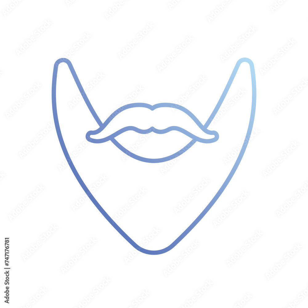 Beard icon vector stock illustration Beard icon vector stock illustration