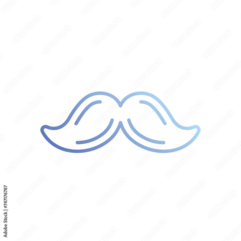 Moustache icon vector stock illustration Moustache icon vector stock illustration