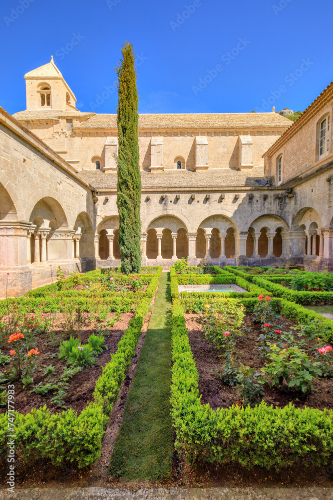 Abbaye Notre-Dame de Sénanque, Vaucluse, Provence-Alpes-Côte d'Azur - obrazy, fototapety, plakaty 