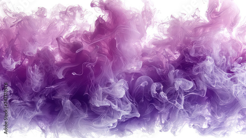 Organic forms blending together in hues of purple and pink, creating an ethereal and dreamlike atmosphere