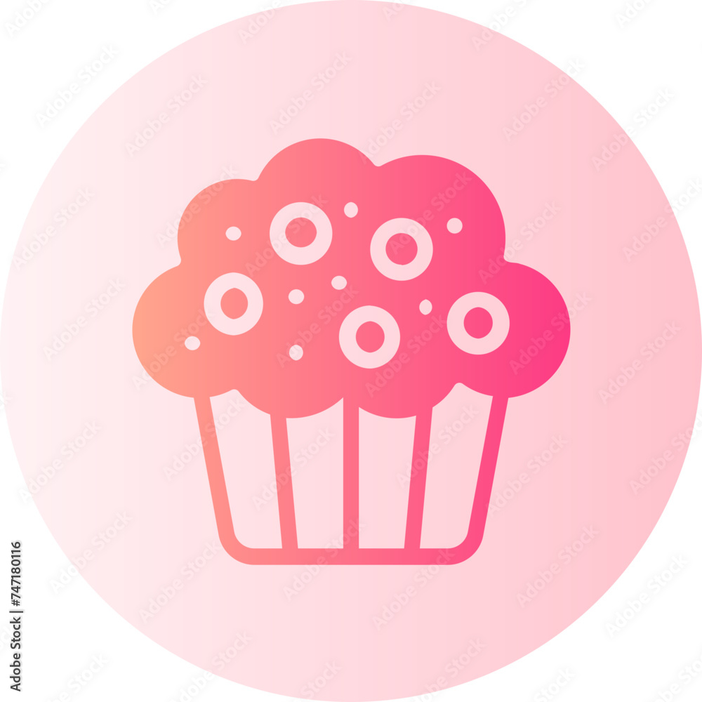 cupcake gradient icon cupcake gradient icon