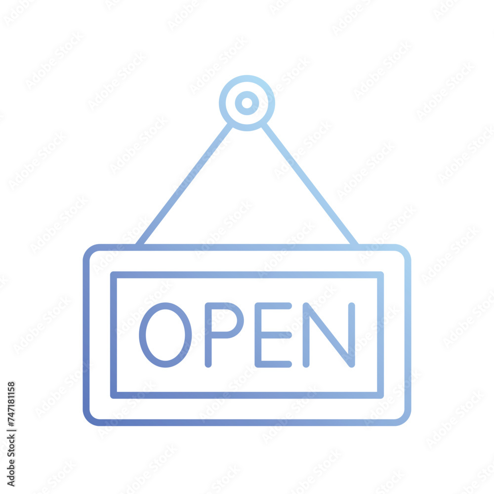 Open icon vector stock illustration Open icon vector stock illustration