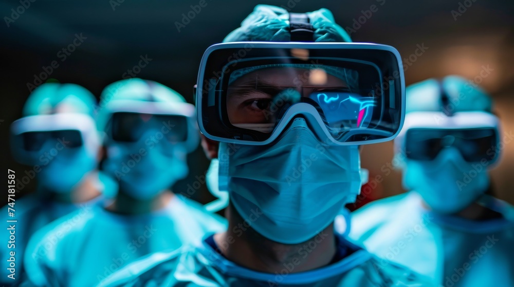 Medical Team Using Virtual Reality Technology Medical Team Using Virtual Reality Technology