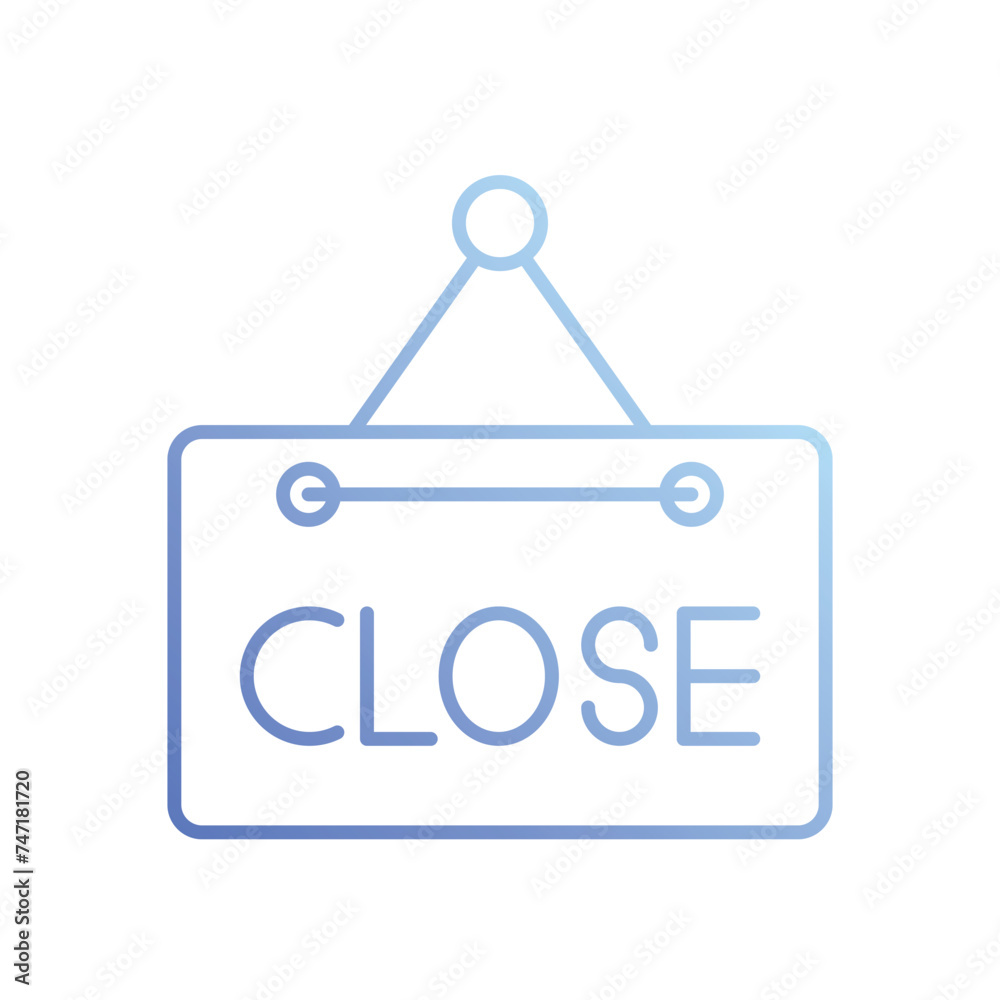 Closed icon vector stock illustration Closed icon vector stock illustration