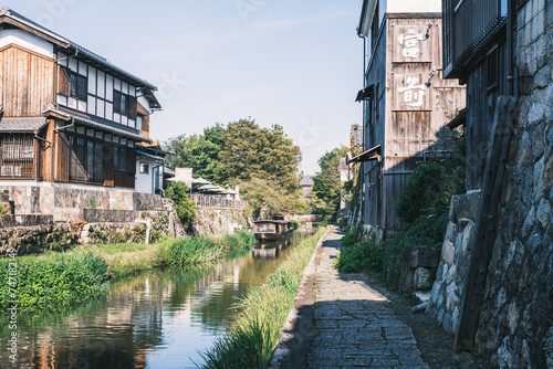 A spot frequently used as a filming location for Japanese period dramas   Hachiman-bori Canal   