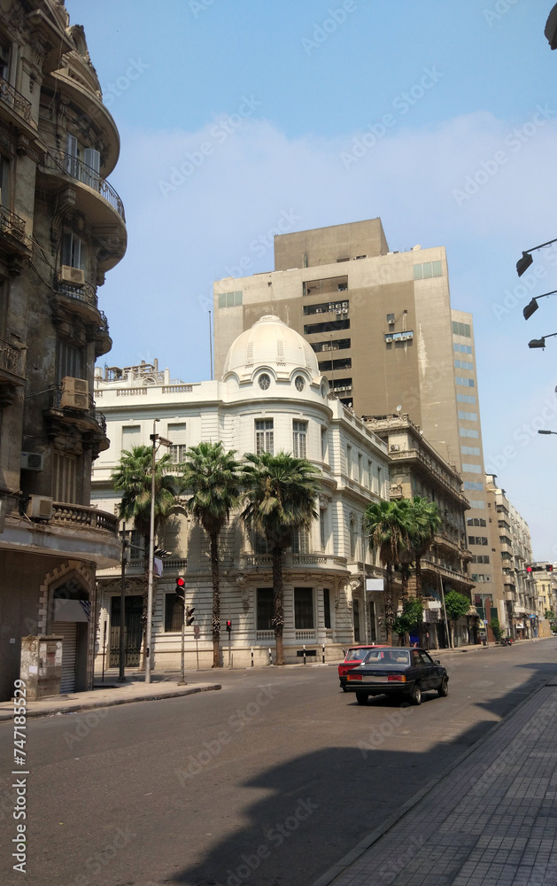 Talaat Harb - historic street in downtown Cairo, Egypt

