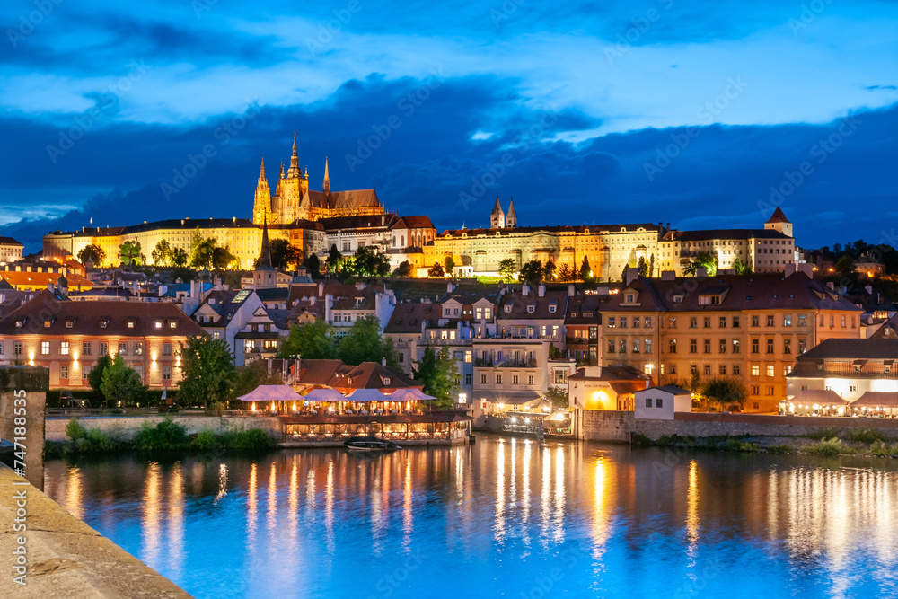 View of Prague castle and old town in Prague, Czech Republic View of Prague castle and old town in Prague, Czech Republic