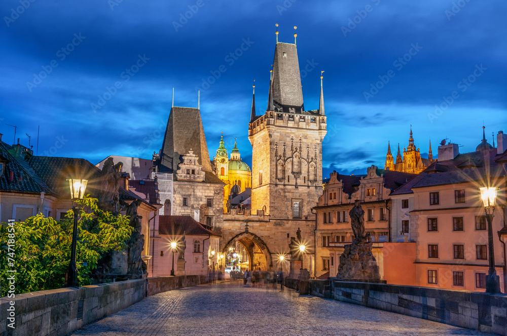 Charles bridge and old town in Prague, Czech Republic Charles bridge and old town in Prague, Czech Republic