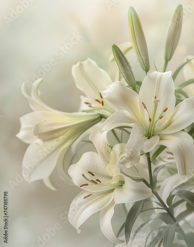 Beautiful bouquet of flowers in bright colors for studio and wall art, peony flowers and lilacs and roses