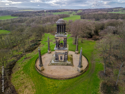 The Rockingham Mausoleum is a Grade I Listed Building in Wentworth Woodhouse Estate, Rotherham, South Yorkshire, England, Feb 2024 photo