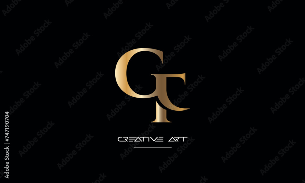 FG, GF, F, G abstract letters logo monogram FG, GF, F, G abstract letters logo monogram
