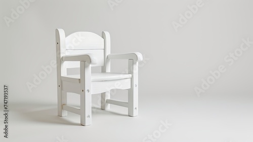 white chair on a white background. © Yahor Shylau 